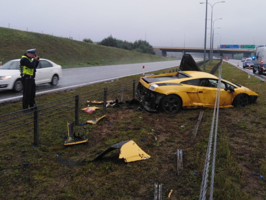 lamborghini gallardo wypadek lubicz