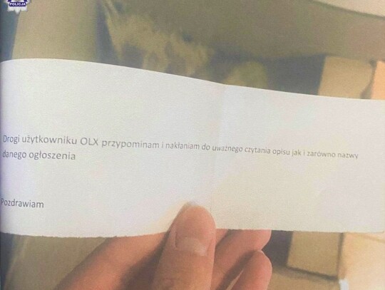 swidnik oszustwo olx 3