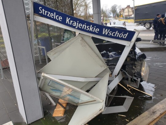 zwierzyna strzelce krajenskie pkp poscig audi 2