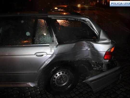 legnica bmw wypadek nacpany kierowca